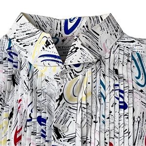 Retro Swirl Tuxedo Shirt from the 80’s Size